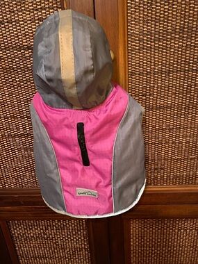 Eddie Bauer Pet Pink and Gray Dog Vest Hooded and Waterproof Sz S